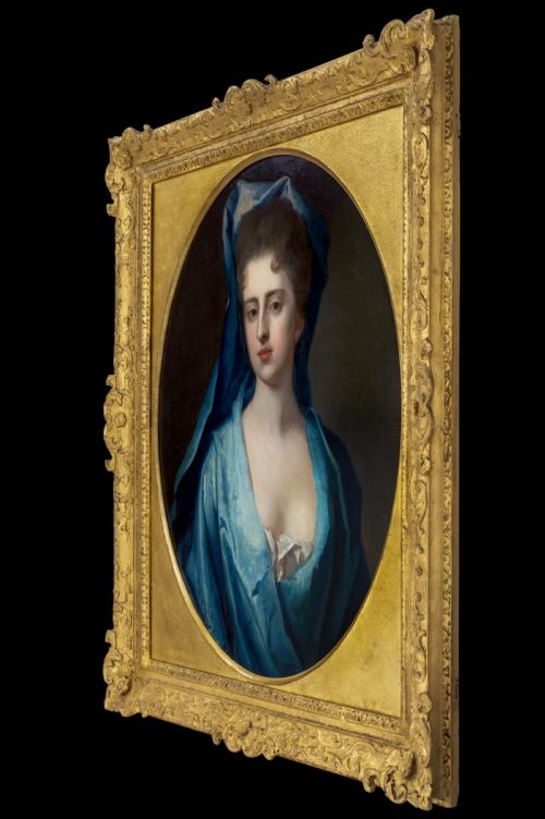 PORTRAIT OF SIR JOHN WENTWORTH 1ST BARONET AND MARY LADY WENTWORTH ATTRIBUTED TO MICHAEL DAHL C16591743 AND ATTRIBUTED TO THOMAS MURRAY 16631735 OIL ON CANVAS PAINTING - ADDITIONAL PHOTO 3