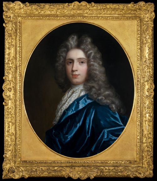 PORTRAIT OF SIR JOHN WENTWORTH 1ST BARONET AND MARY LADY WENTWORTH ATTRIBUTED TO MICHAEL DAHL C16591743 AND ATTRIBUTED TO THOMAS MURRAY 16631735 OIL ON CANVAS PAINTING - ADDITIONAL PHOTO 6