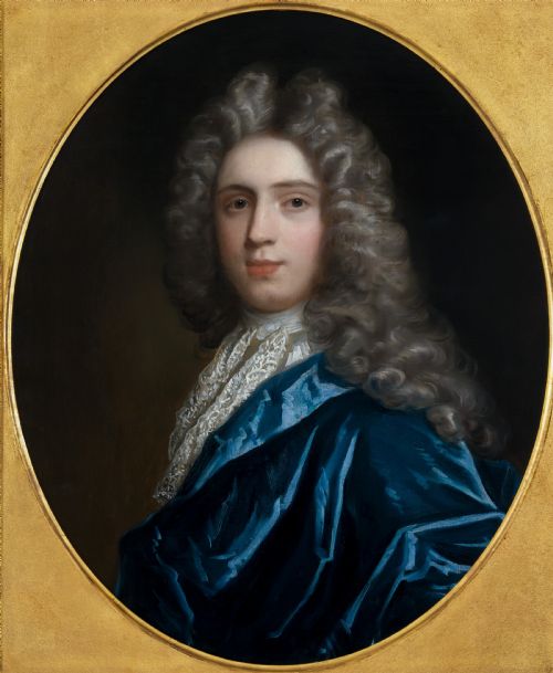 PORTRAIT OF SIR JOHN WENTWORTH 1ST BARONET AND MARY LADY WENTWORTH ATTRIBUTED TO MICHAEL DAHL C16591743 AND ATTRIBUTED TO THOMAS MURRAY 16631735 OIL ON CANVAS PAINTING - ADDITIONAL PHOTO 8