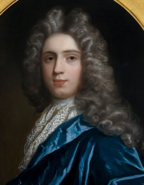 PORTRAIT OF SIR JOHN WENTWORTH 1ST BARONET AND MARY LADY WENTWORTH ATTRIBUTED TO MICHAEL DAHL C16591743 AND ATTRIBUTED TO THOMAS MURRAY 16631735 OIL ON CANVAS PAINTING - ADDITIONAL PHOTO 9