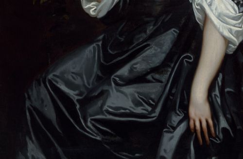 PORTRAIT OF A LADY POSSIBLY ELIZABETH PERCY COUNTESS OF ESSEX 16361718 C16601665 STUDIO OF SIR PETER LELY 16181680 OIL ON CANVAS PAINTING - ADDITIONAL PHOTO 6
