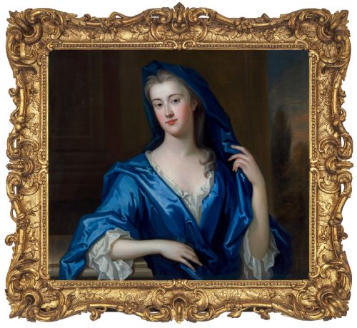 Portrait of Elizabeth Rooper, Later Lady Dryden, in a Blue Wrap, C.1725–30; Circle of Charles Jervas (C.1675–1739), Oil on Canvas Painting