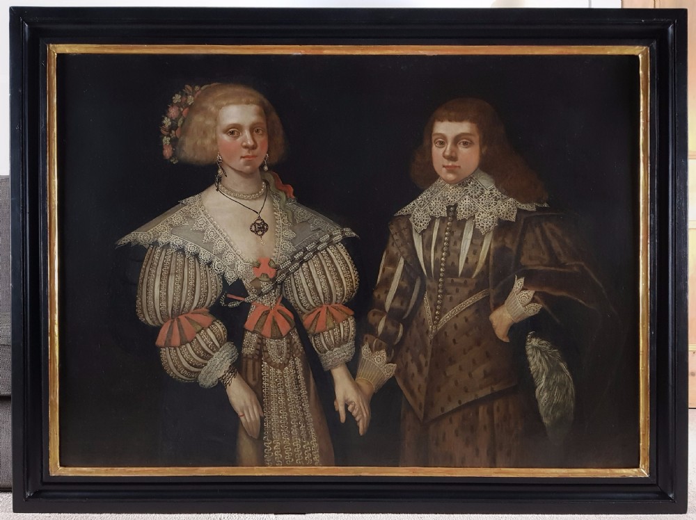 Double Portrait of Two Children c.1629; Circle of Paulus Moreelse (1571-1638) From the collection Her Royal Highness The Princess Royal, Duchess of Fife (1867-1931)