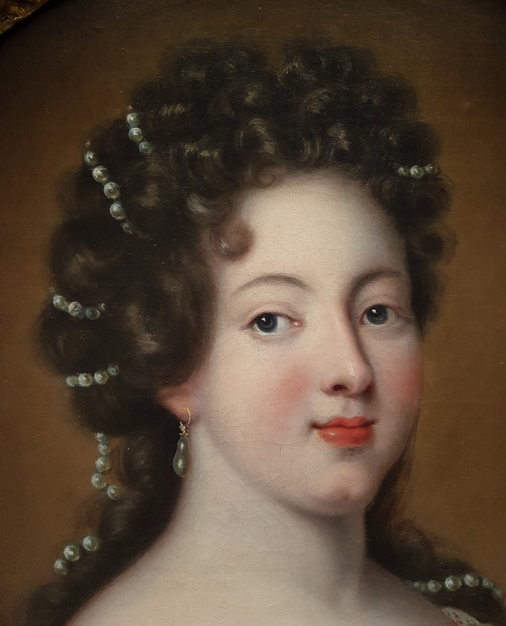 Portrait of Louise Françoise de Bourbon, Duchess of Bourbon c.1690; Studio of Pierre Mignard (1612-1695) View IV