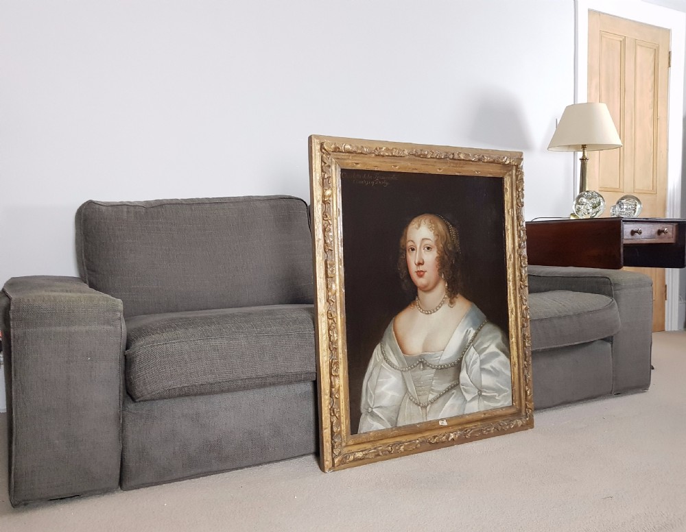Portrait of Charlotte Stanley, Countess of Derby, 17th Century; Follower of Anton (Anthony) Van Dyck (1599-1641) View III