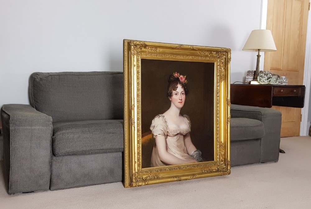 Portrait of Anne, Lady Wigram (1794-1844) c.1818; Thomas Barber (c.1768-1843) View II