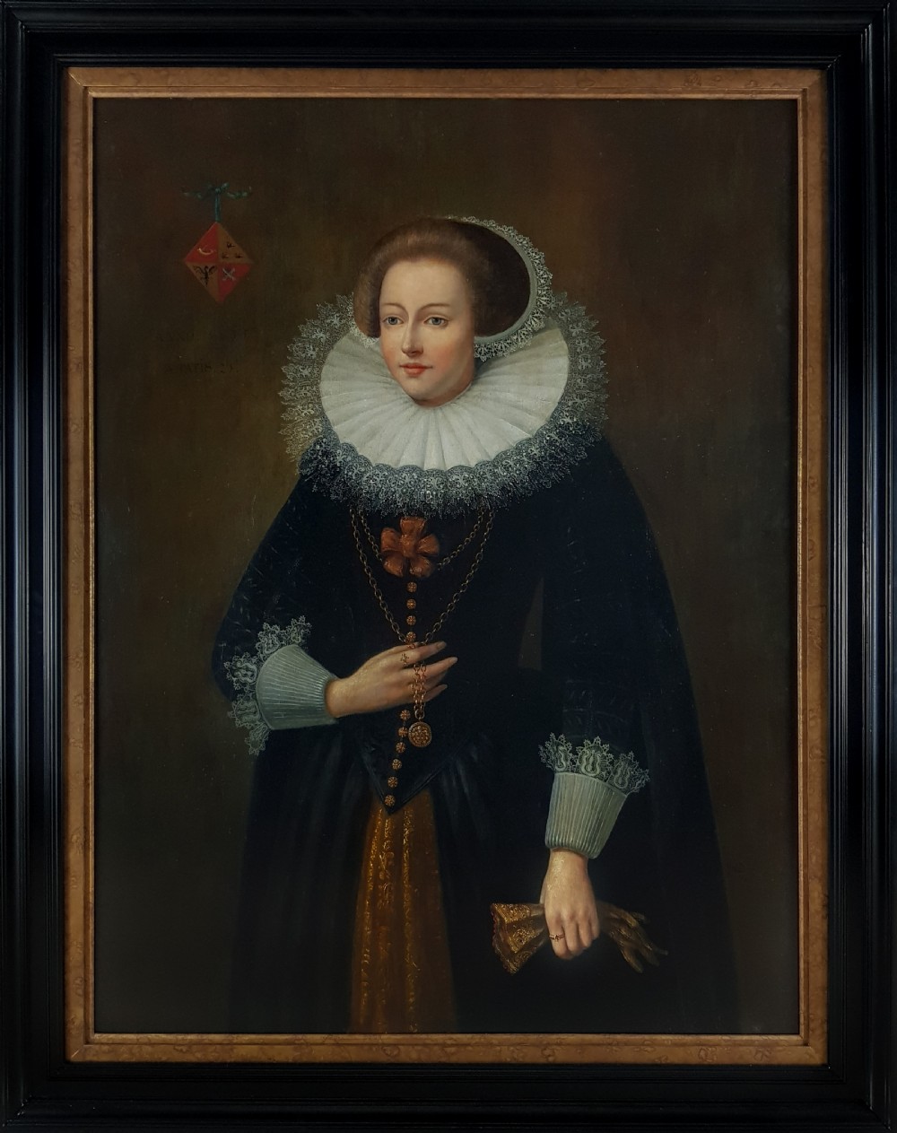 Portrait of a Lady c.1620 Dutch School, oil on panel