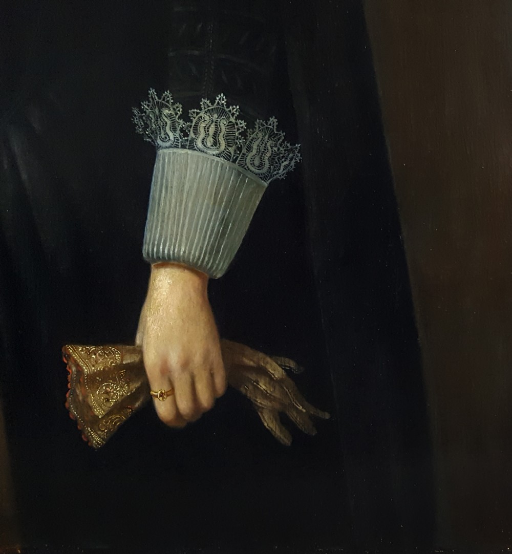 Portrait of a Lady c.1620 Dutch School, oil on panel View V