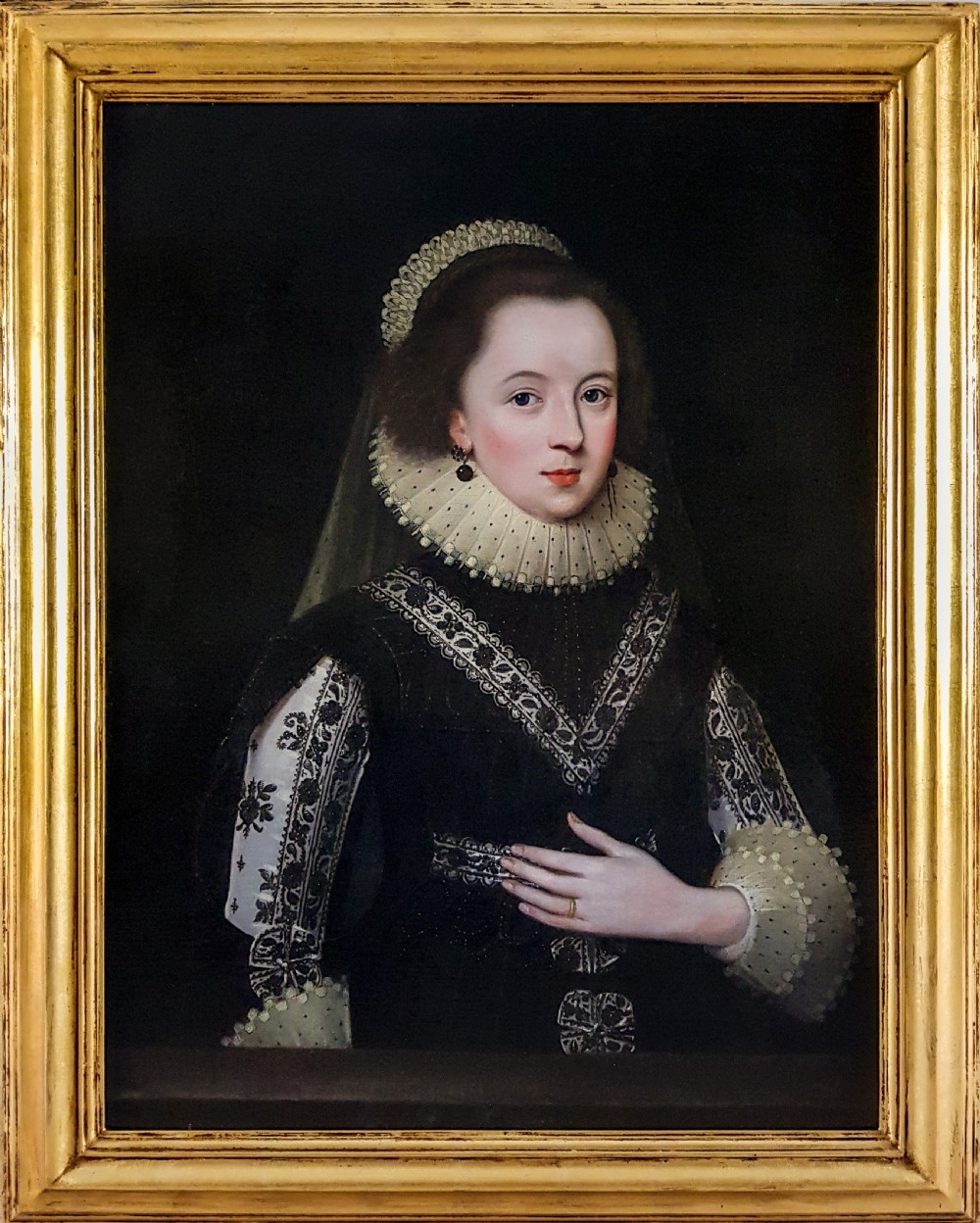 Portrait of Lady Anne Clifford, Countess of Dorset and Countess of Pembroke and Montgomery (1590-1676) c.1618; Circle of Paul Van Somer (c.1577 - c.1621)