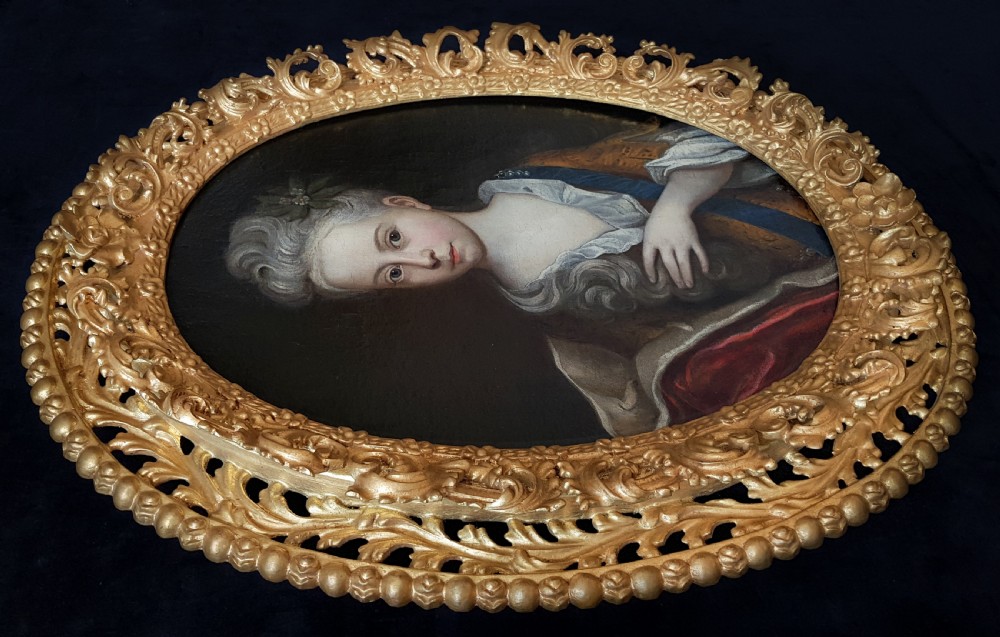 PORTRAIT of a Lady c.1700; Circle Jean-Baptiste van Loo (1684-1745) View II