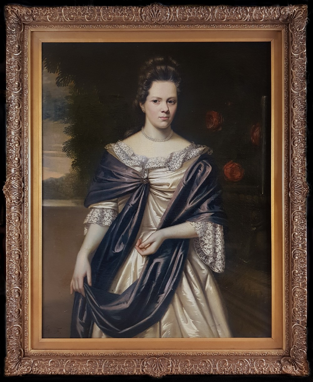 Portrait of Henrica van Eck 1686; Signed Gerrit Alberts (1663-1757)