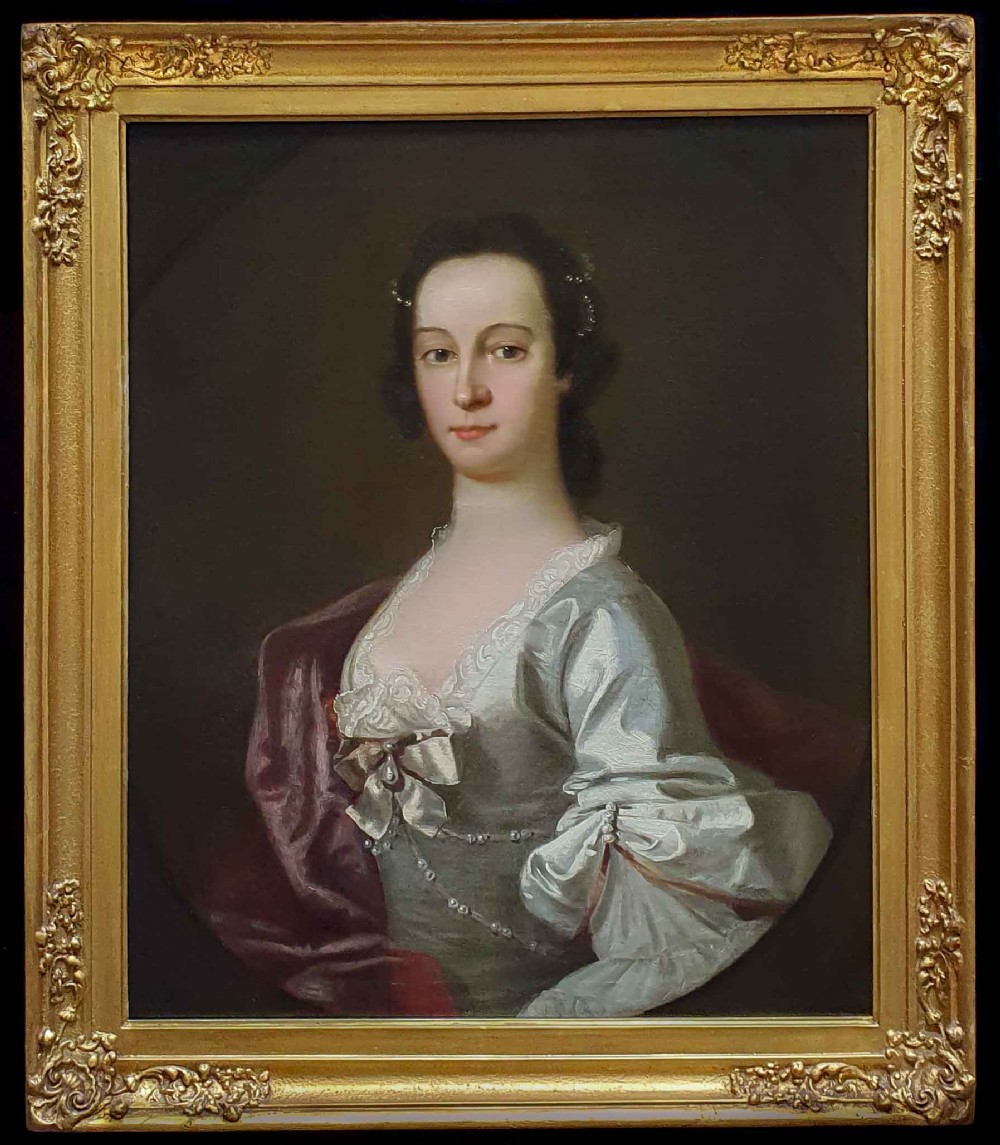 Portrait of a Lady c.1750; Follower of Allan Ramsay (1713-1784)