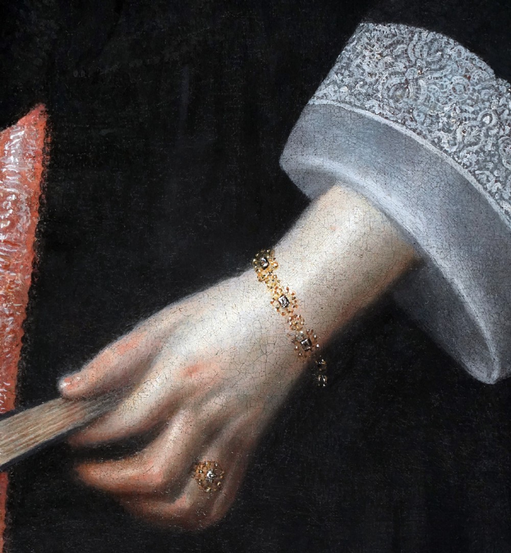 Portrait of a Lady with a Fan c.1656; Circle of Willem Drost (1633-1659) View IV