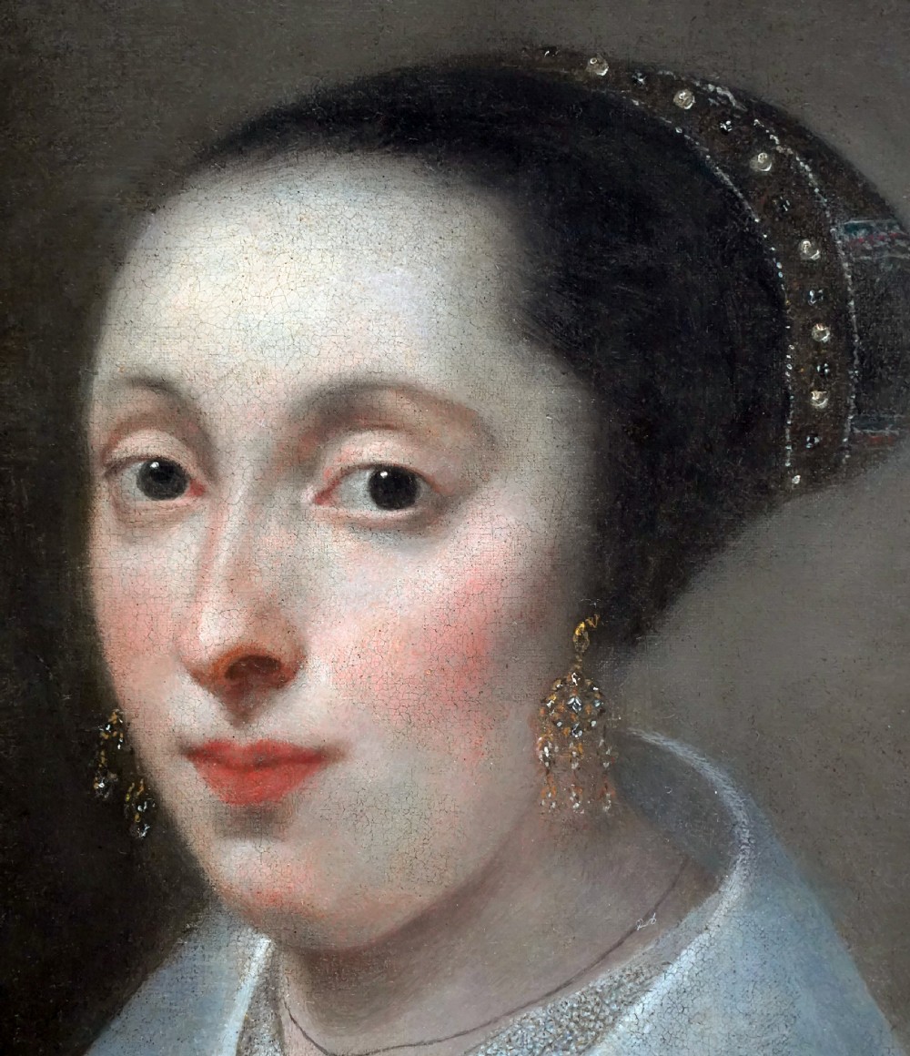 Portrait of a Lady with a Fan c.1656; Circle of Willem Drost (1633-1659) View VII