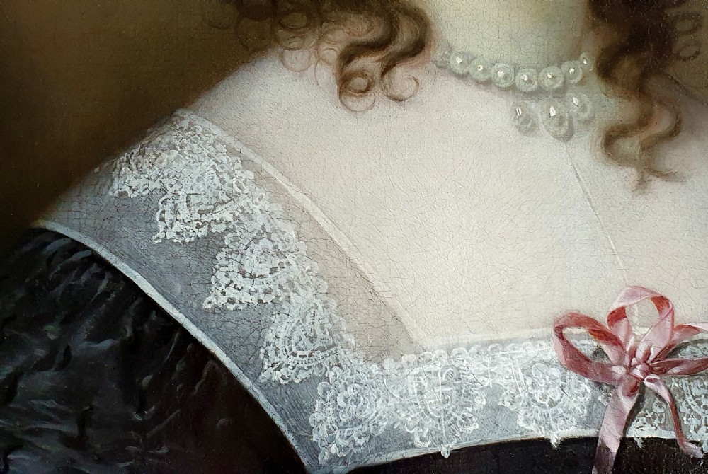 Portrait of Elizabeth Penyston Dated 1635; Signed Cornelius Johnson 1593-1664), Oil on canvas View IX