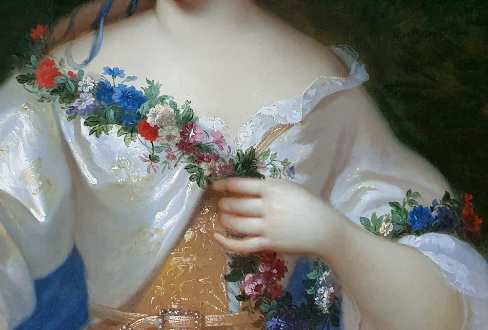 Portrait of the Countess de Montdidier Holding a Jewelled Mirror c.1672; Attributed to Henri Gascars (1635-1701) Oil on canvas painting View VI