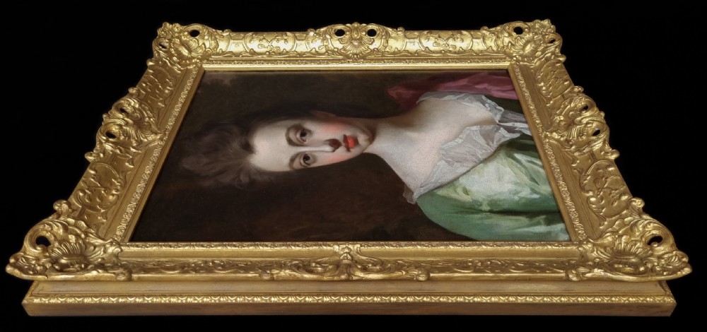 Portrait of Sarah Churchill, Duchess of Marlborough in a Green Dress and Pink Mantle c.1690s; By Michael Dahl (1659-1743), Antique oil on canvas painting View II