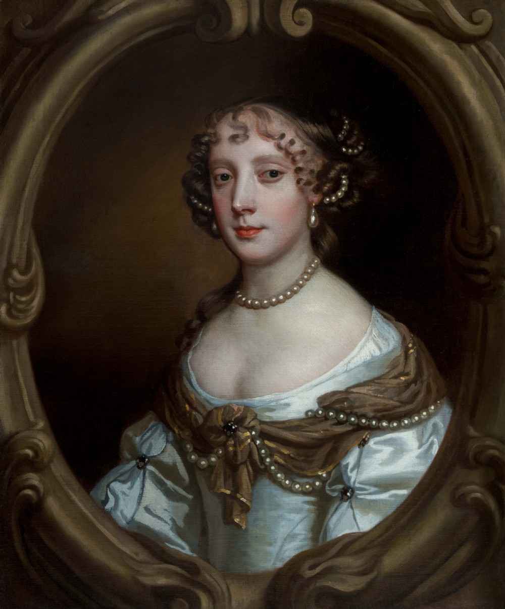 c.1665 Portrait of Lady, Grace Saunderson, Viscountess Castleton; Sir Peter Lely and Studio (1618-1680), Antique oil on canvas painting View II