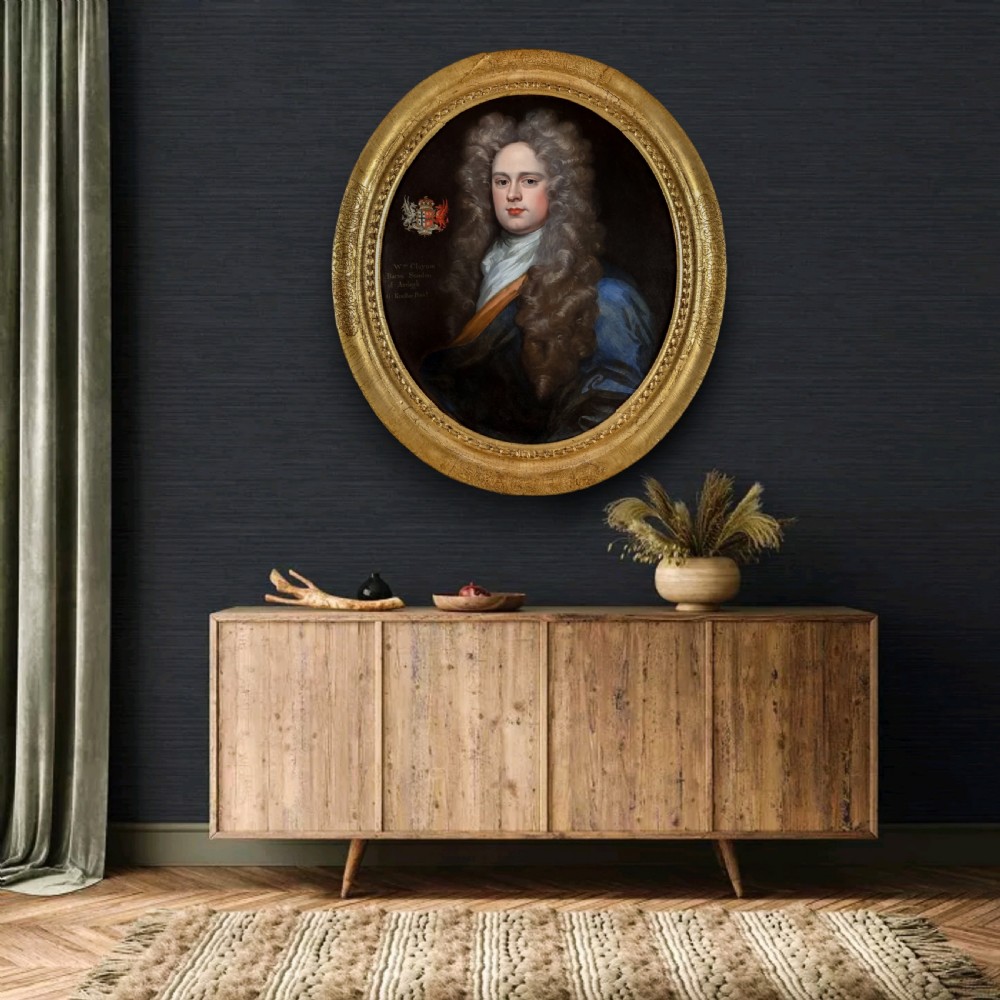 Portrait of a Gentleman, William Clayton, 1st Baron Sundon of Ardagh c.1695-1710; Studio of Sir Godfrey Kneller (1646-1723), oil on canvas View II