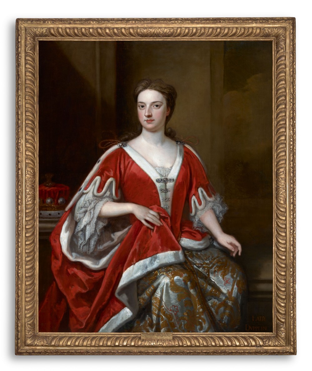 Portrait of a Lady, Abigail Countess of Kinnoull Signed & Dated by Godfrey Kneller (1646-1723), oil on canvas painting
