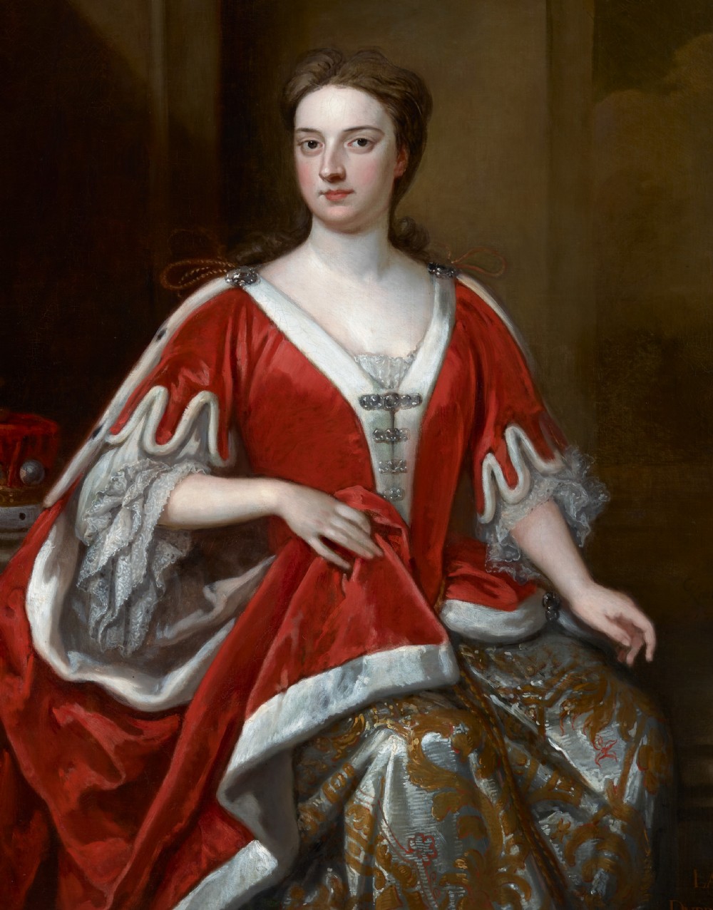 Portrait of a Lady, Abigail Countess of Kinnoull Signed & Dated by Godfrey Kneller (1646-1723), oil on canvas painting View VII