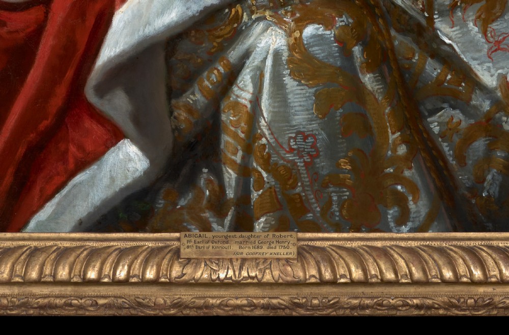 Portrait of a Lady, Abigail Countess of Kinnoull Signed & Dated by Godfrey Kneller (1646-1723), oil on canvas painting View XV