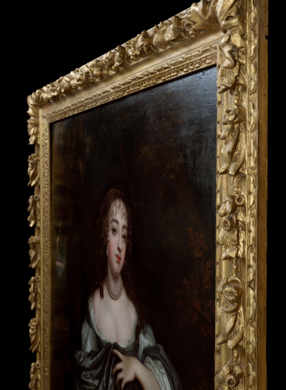 17th Century Portrait of Frances Lady Whitmore; Circle of Sir Peter Lely (1618-1680), Antique oil on canvas painting View II