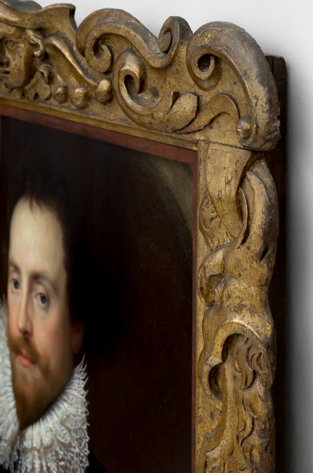 Portrait of Sir Henry Wotton in a Black Doublet & White Ruff c.1610-20; Circle of Cornelius Johnson (1593-1661), Oil on canvas painting View V