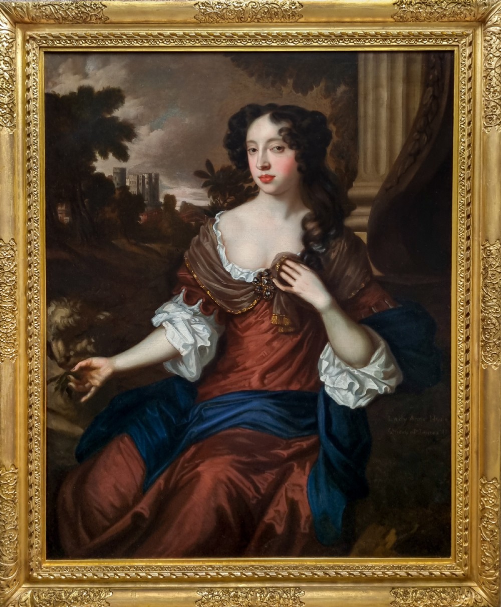 Portrait of Mary of Modena, when Duchess of York c.1675-80; Studio of Sir Peter Lely (1618-80), Oil on canvas painting
