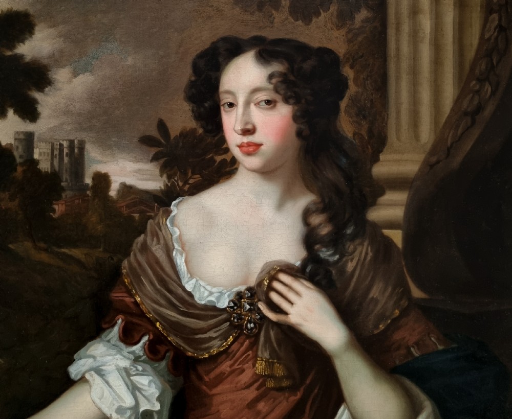 Portrait of Mary of Modena, when Duchess of York c.1675-80; Studio of Sir Peter Lely (1618-80), Oil on canvas painting View V