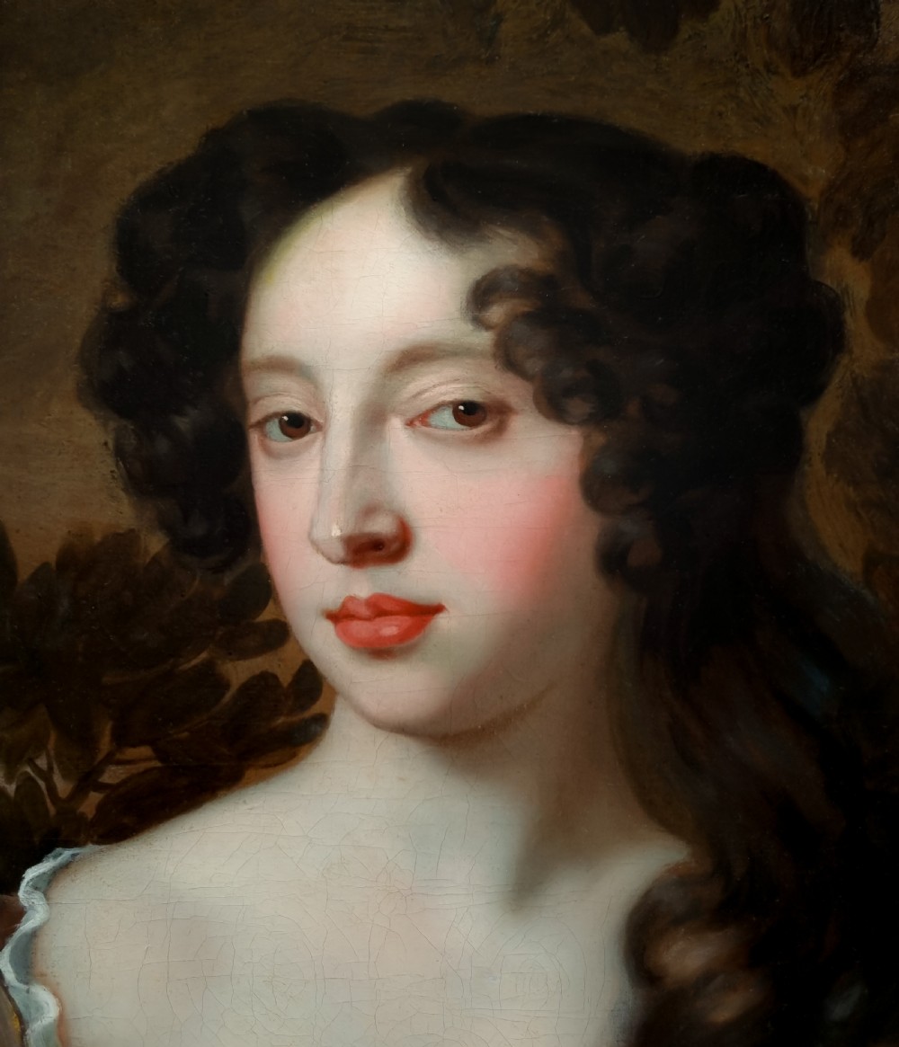 Portrait of Mary of Modena, when Duchess of York c.1675-80; Studio of Sir Peter Lely (1618-80), Oil on canvas painting View IX