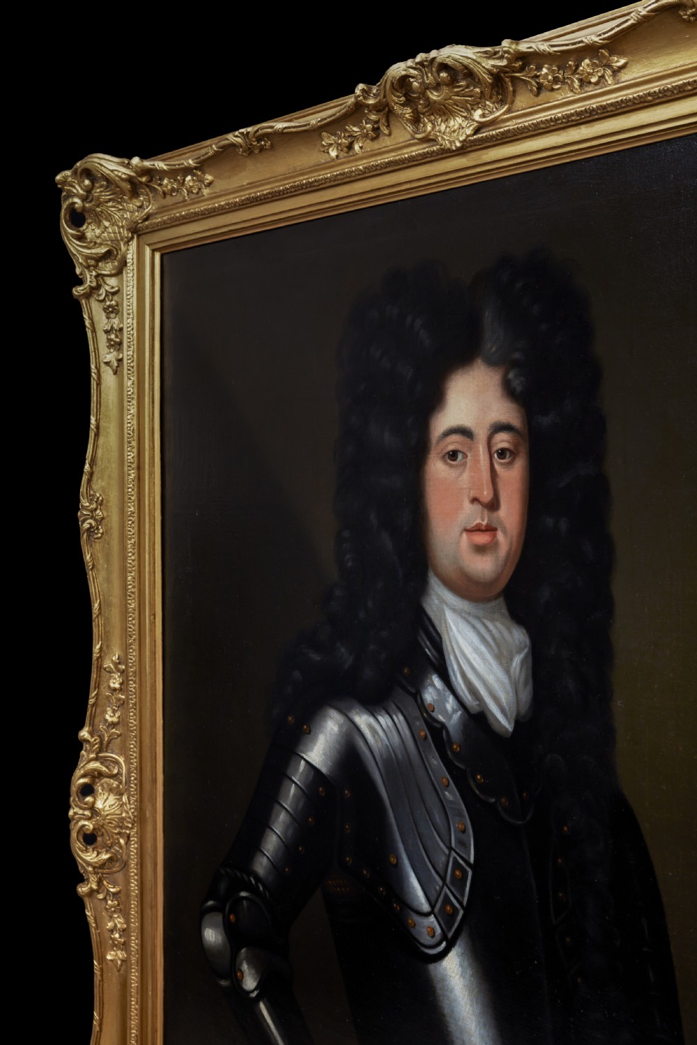 Portrait of a Gentleman in Armour beside a Table with Helmut c.1685; Follower of Johann Kerseboom (d.1708), Oil on canvas painting View X