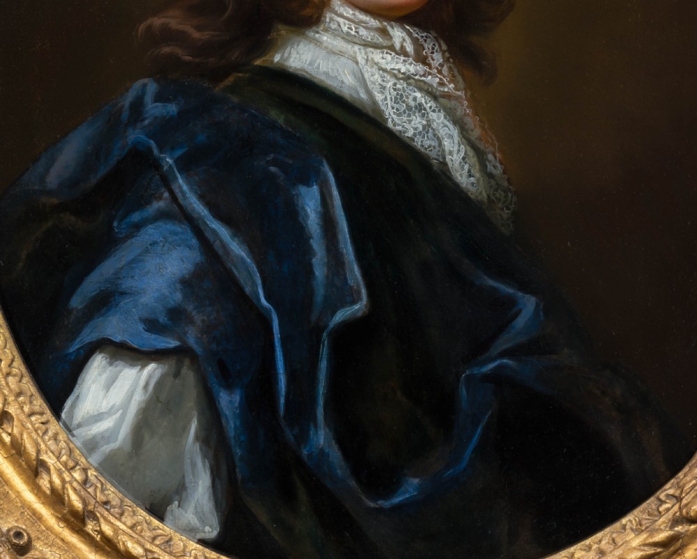 Portrait of a Gentleman with Blue Cloak & Portrait of a Lady in Russet Dress c.1697; by Thomas Murray (1663-1735) Oil on Canvas Paintings View VI