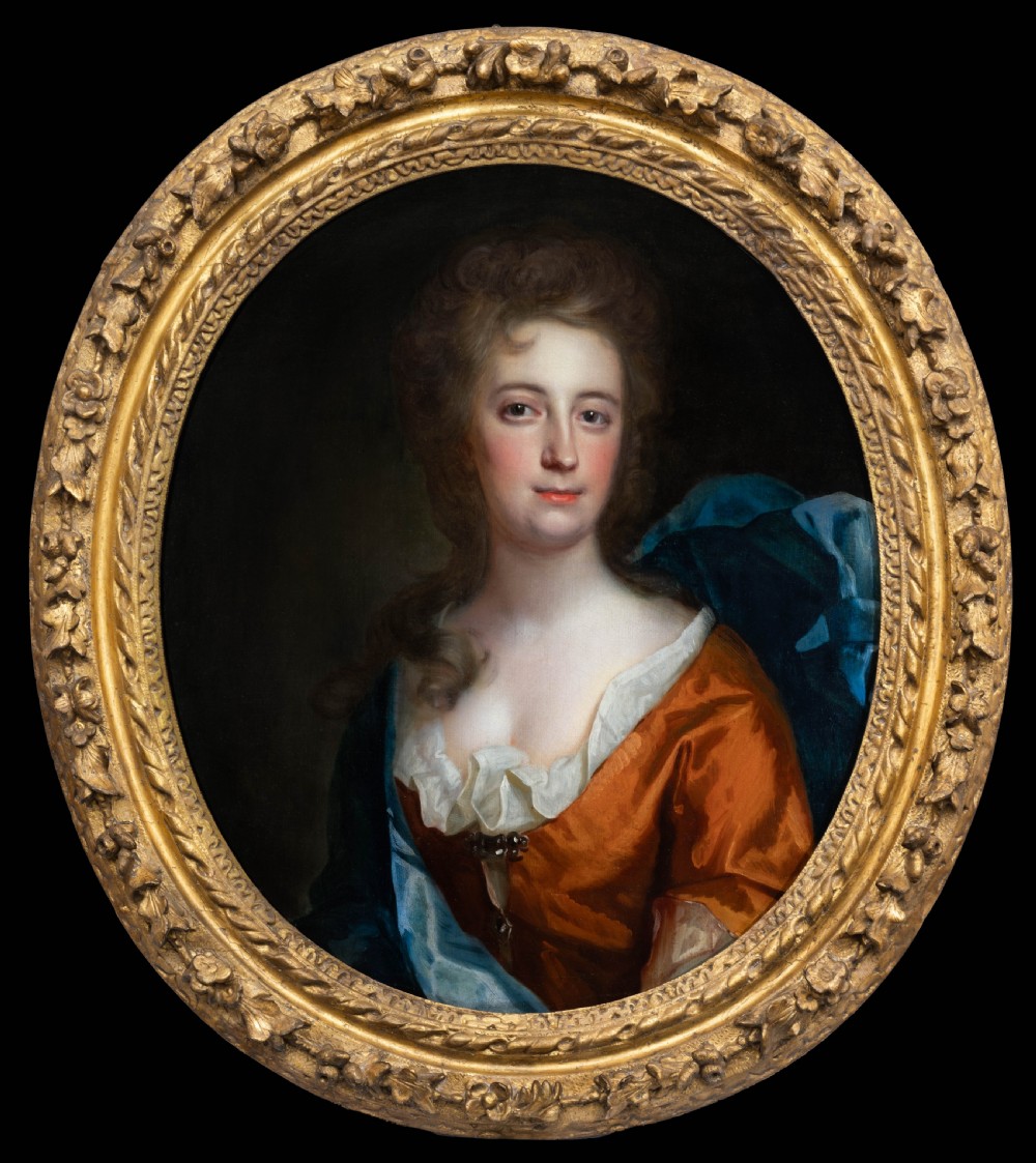 Portrait of a Gentleman with Blue Cloak & Portrait of a Lady in Russet Dress c.1697; by Thomas Murray (1663-1735) Oil on Canvas Paintings View IX