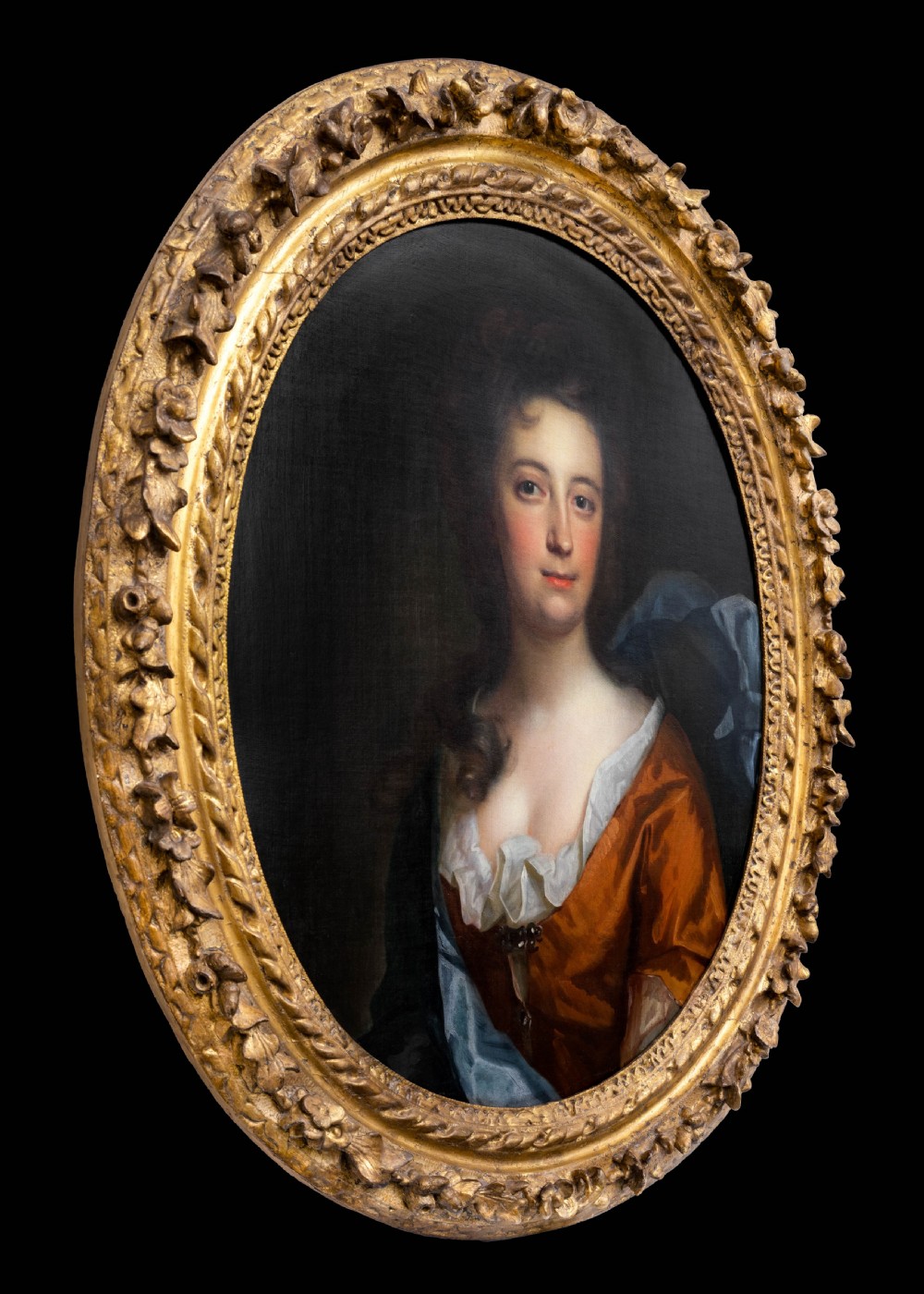 Portrait of a Gentleman with Blue Cloak & Portrait of a Lady in Russet Dress c.1697; by Thomas Murray (1663-1735) Oil on Canvas Paintings View X