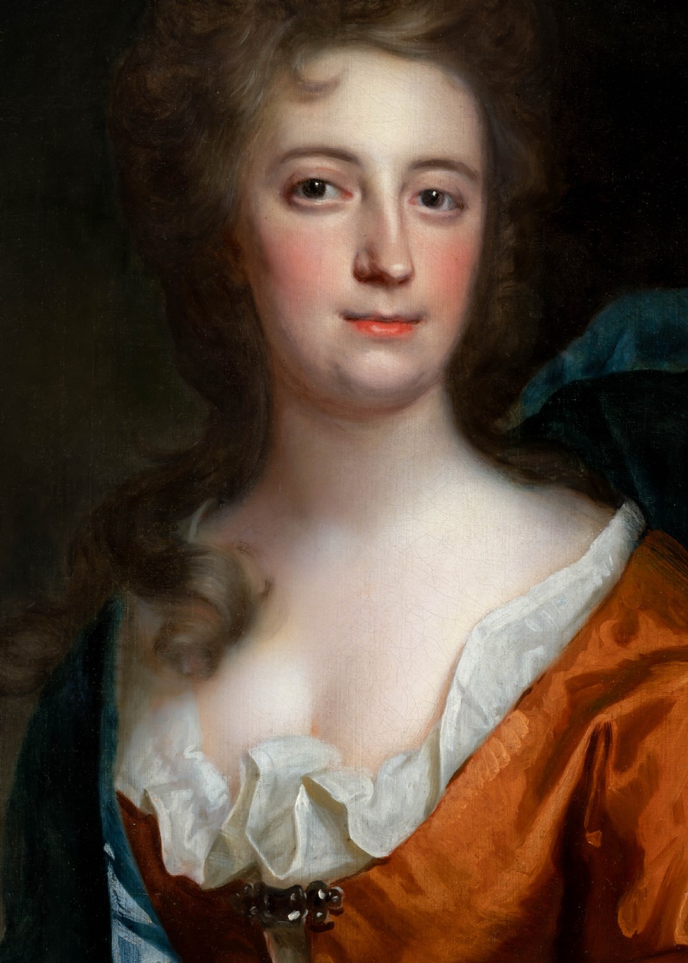 Portrait of a Gentleman with Blue Cloak & Portrait of a Lady in Russet Dress c.1697; by Thomas Murray (1663-1735) Oil on Canvas Paintings View XIII