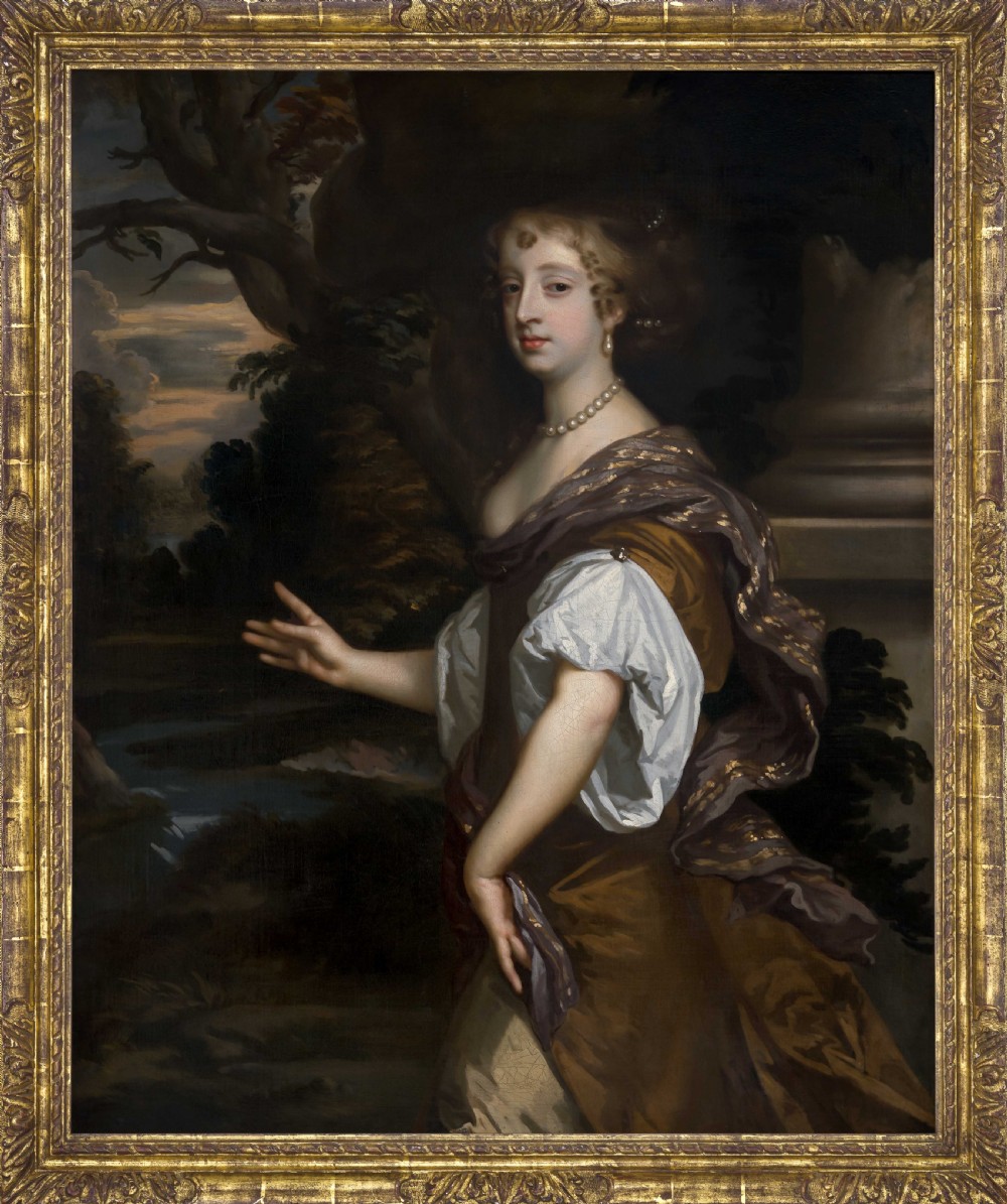 Portrait of Elizabeth Wriothesley, Countess of Northumberland (1646-1690) (later Duchess of Montagu) c.1665-1669; Studio of Peter Lely (1618-1680), Oil on canvas painting