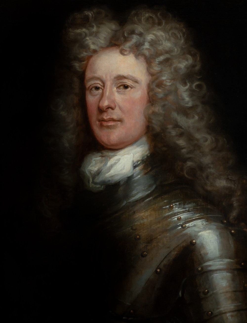 Portrait of Gentleman, David Erskine, 13th Laird of Dun in Armour c.1700; Studio of John Baptiste de Medina, oil on canvas painting View V