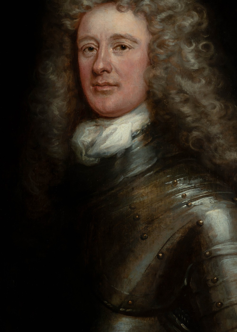 Portrait of Gentleman, David Erskine, 13th Laird of Dun in Armour c.1700; Studio of John Baptiste de Medina, oil on canvas painting View VIII