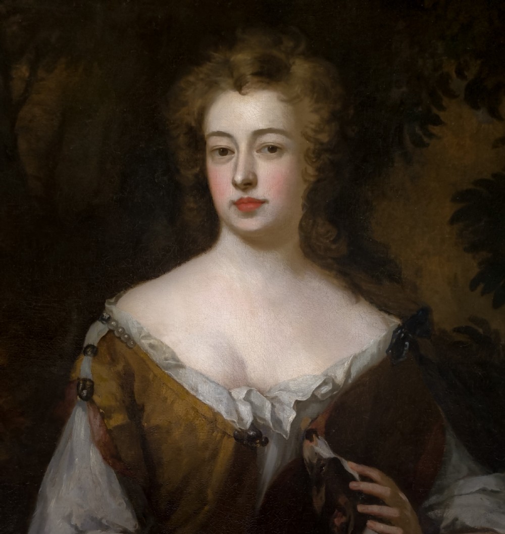 Portrait of an Elegant Lady with Her Pet Dog, c.1690–1700; Studio of Sir Godfrey Kneller (1646–1723), oil on canvas
 View III