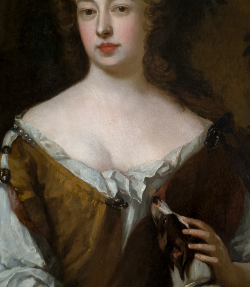 Portrait of an Elegant Lady with Her Pet Dog, c.1690–1700; Studio of Sir Godfrey Kneller (1646–1723), oil on canvas
 View VII