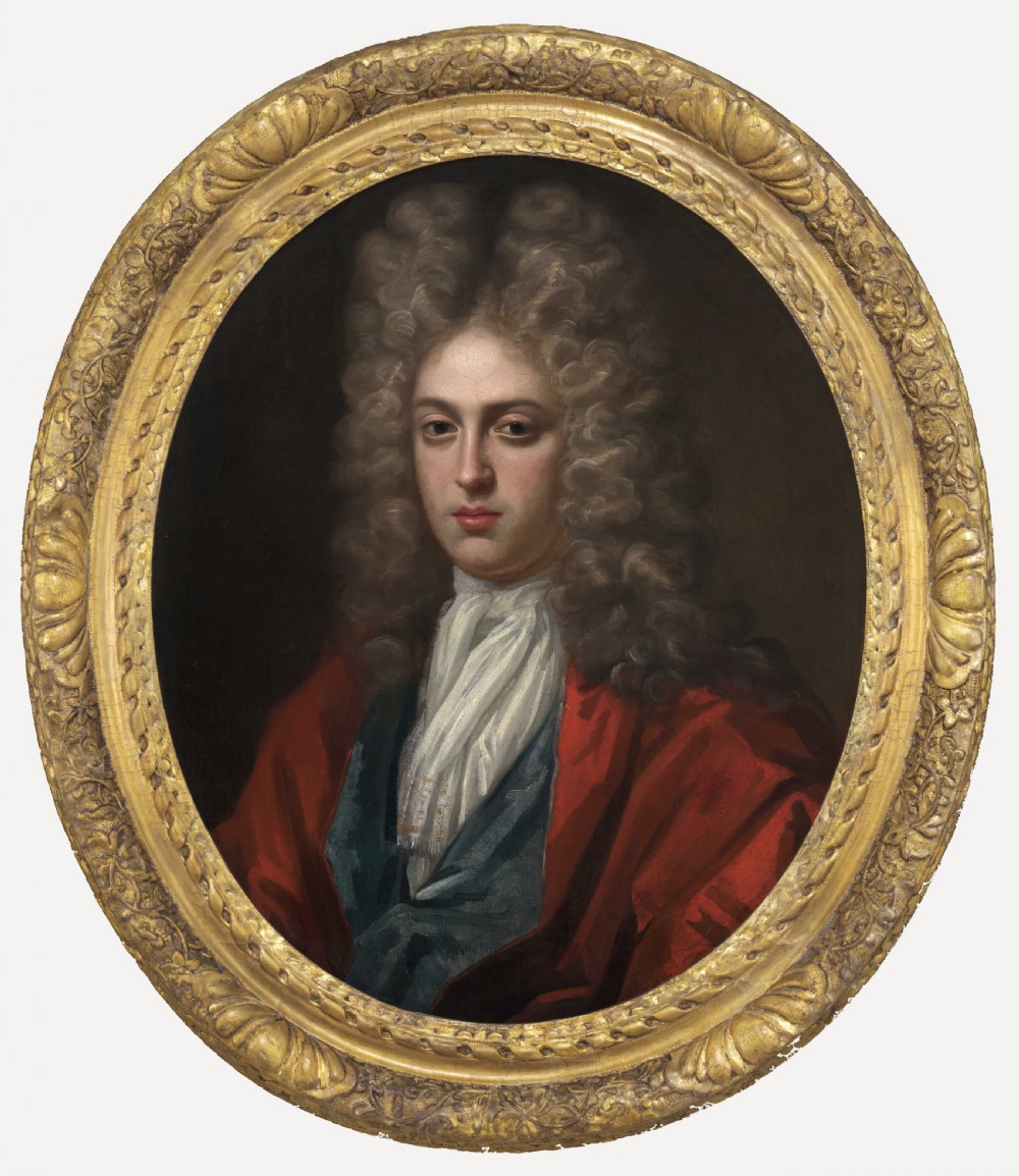 Portrait of a Gentleman in a Red Coat and Periwig, c.1715-1725; Studio of Sir Godfrey Kneller (1646–1723), Oil on canvas painting