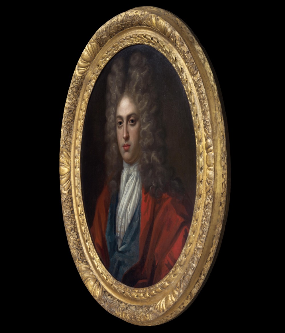 Portrait of a Gentleman in a Red Coat and Periwig, c.1715-1725; Studio of Sir Godfrey Kneller (1646–1723), Oil on canvas painting View II