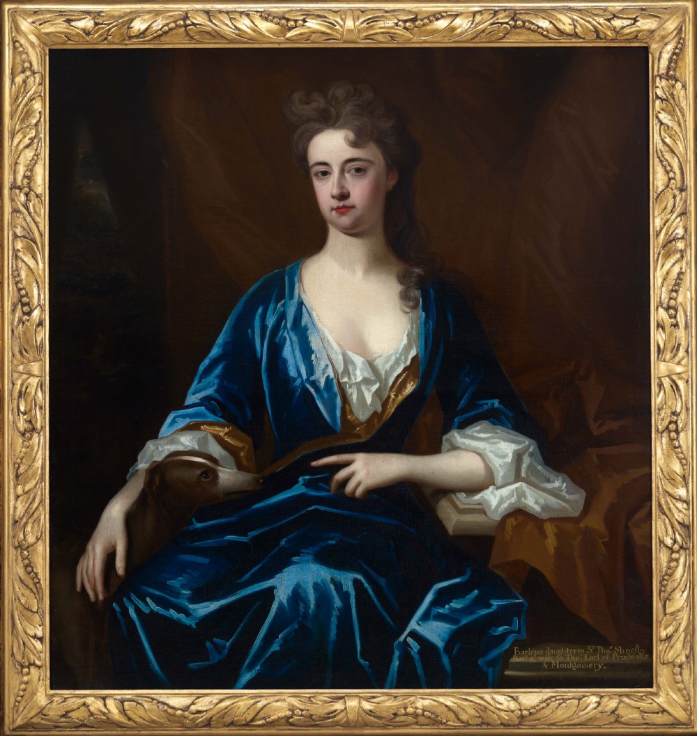 Portrait of a Lady, Barbara Herbert, Countess of Pembroke c.1708; Charles d’Agar (1669-1723), oil on canvas painting