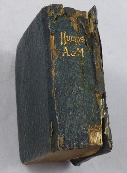 EDWARDIAN HALLMARKED SILVER COVERED HYMN BOOK - ADDITIONAL PHOTO 3