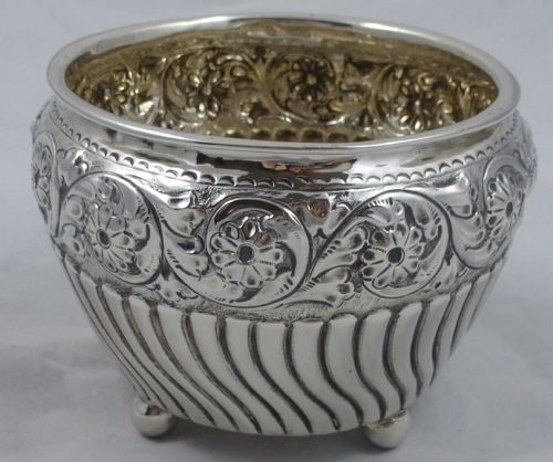 victorian hallmarked sterling silver bowl nathan hayes - CATEGORY: ANTIQUE SILVER - DATED VICTORIAN