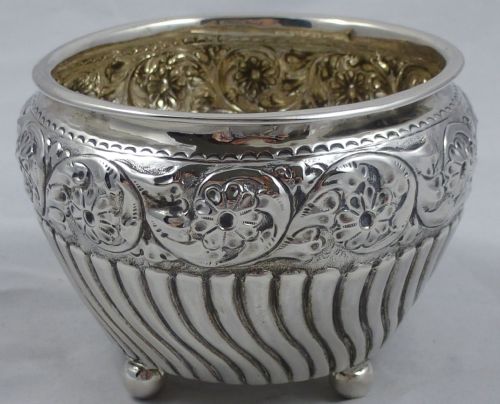 VICTORIAN HALLMARKED STERLING SILVER BOWL NATHAN HAYES - ADDITIONAL PHOTO 1