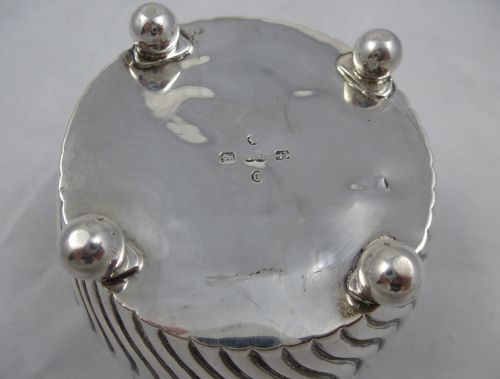 VICTORIAN HALLMARKED STERLING SILVER BOWL NATHAN HAYES - ADDITIONAL PHOTO 5