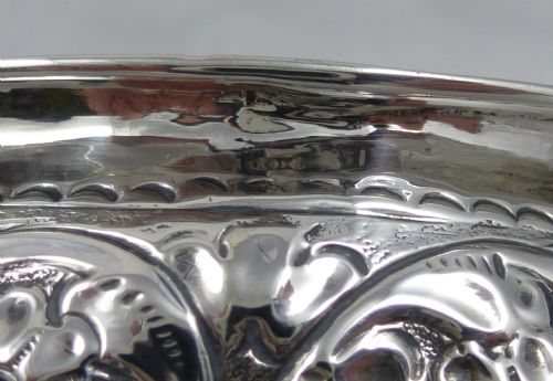VICTORIAN HALLMARKED STERLING SILVER BOWL NATHAN HAYES - ADDITIONAL PHOTO 6
