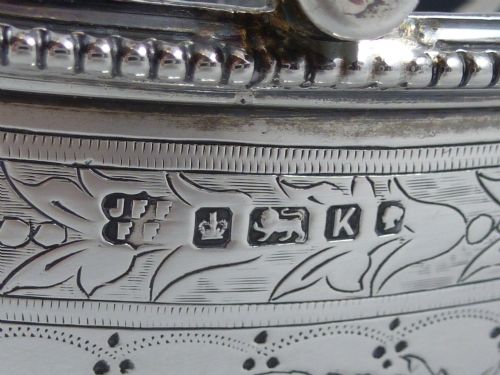 VICTORIAN HALLMARKED SILVER SUGAR BASKET BY FENTON BROTHERS - ADDITIONAL PHOTO 5